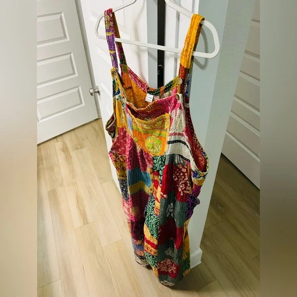 Colorful Patchwork Jumpsuit Kantha Bae - Picture 7 of 12
